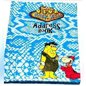 The Flinstones Viva Rock Vegas Address Book Y2K Big Face Books 2000 NEW